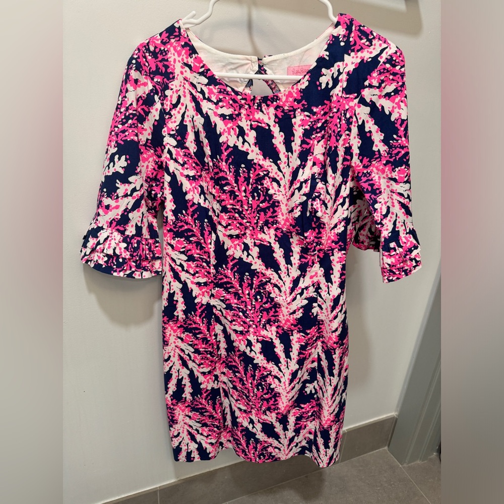 Lilly Pulitzer 3/4 sleeve shift dress